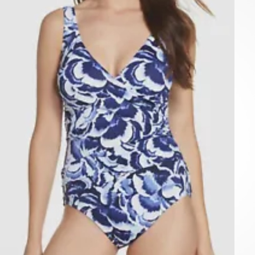 NWT Tommy Bahama Pansy Petals One Piece Swimsuit